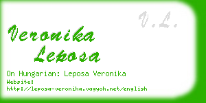 veronika leposa business card